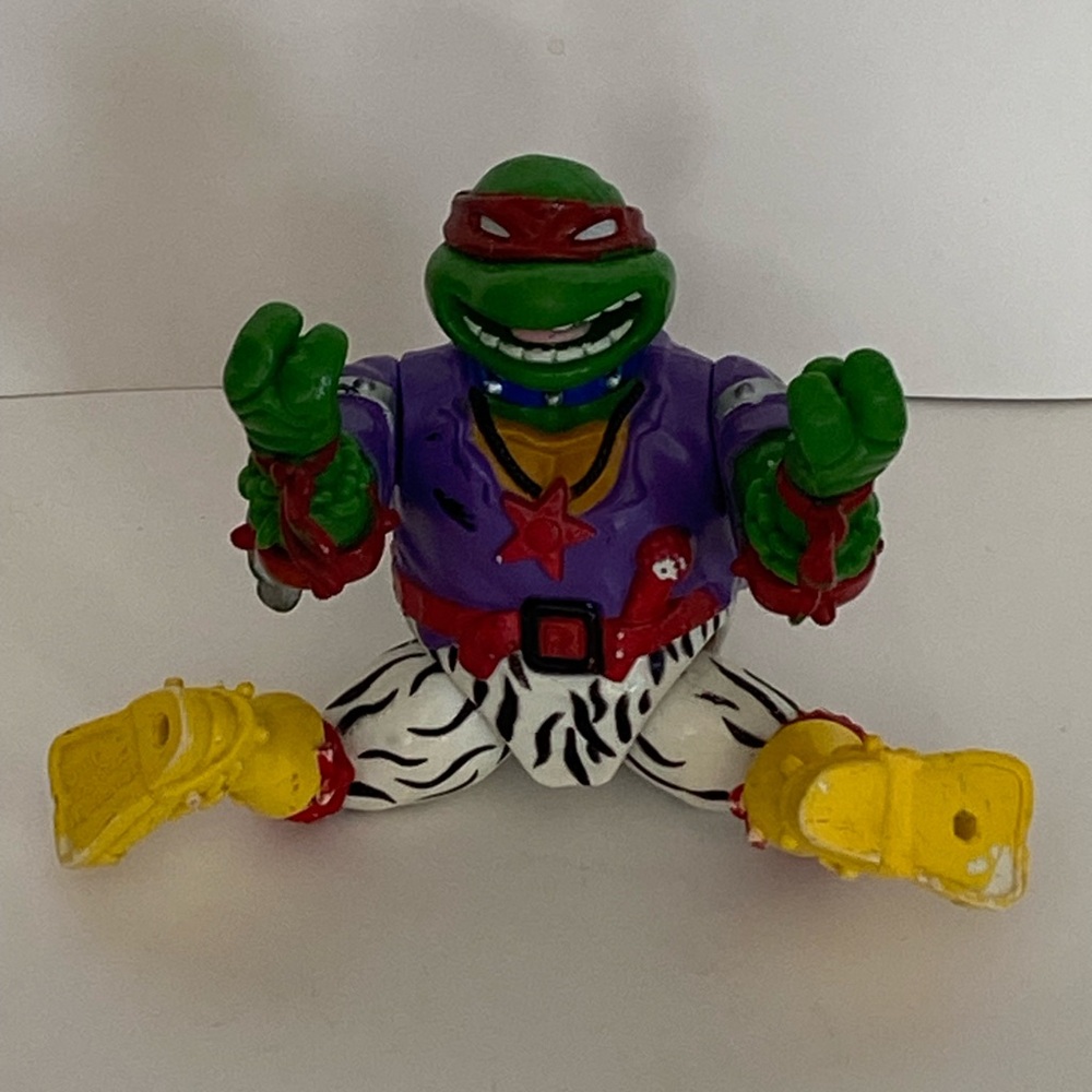 TMNT Teenage Mutant Ninja Turtles 1991 Heavy Metal Ralph Raphael Loose Fogure - Picture 13 of 14